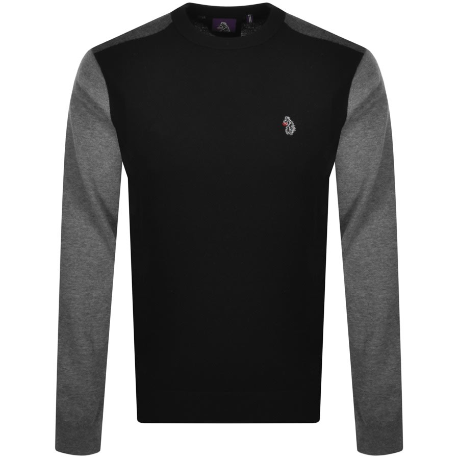 Alternative Image for ProductLuke 1977 Allmark Crew Knit Jumper Black1